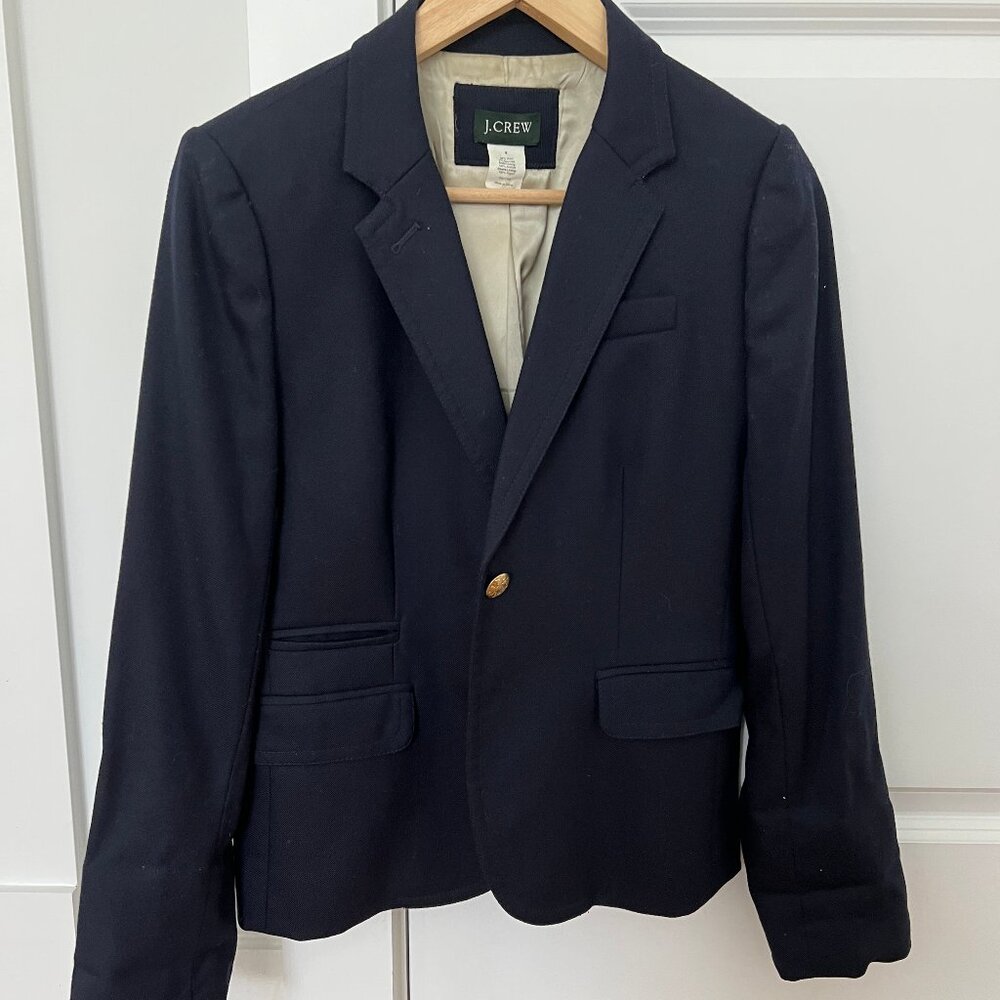 J. Crew Navy Schoolboy Blazer - Size 4